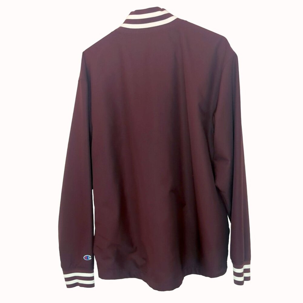 Champion CMU Central Michigan University Chippewas Size M 1/4 Zip Wind Jacket - Picture 2 of 4